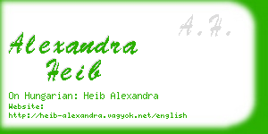alexandra heib business card
